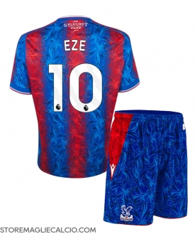 Crystal Palace Eberechi Eze #10 Maglia Gara Casa Repliche 2024-25 Bambino Maniche Corte